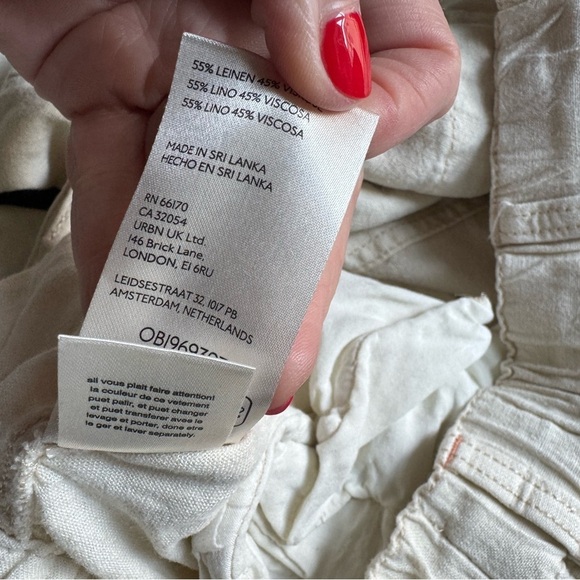 Anthropologie Pilcro Linen Cargo Slim Pants Size Small - Picture 4 of 9